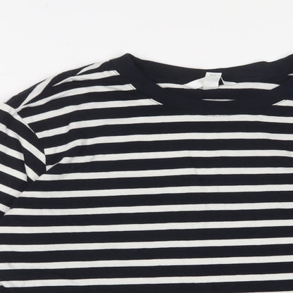 Womens UK Size S H&M Blue Basic T-Shirt