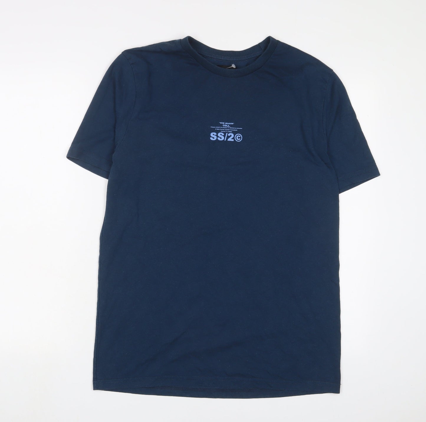 Mens UK Size L Boohoo Blue  T-Shirt