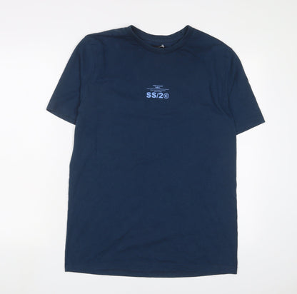 Mens UK Size L Boohoo Blue  T-Shirt