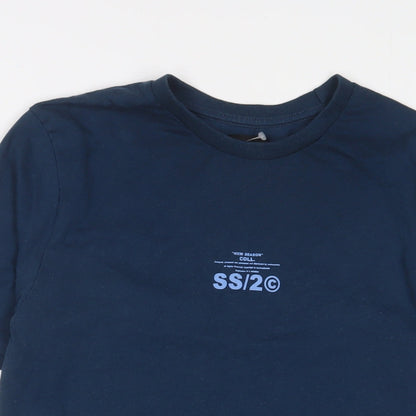 Mens UK Size L Boohoo Blue  T-Shirt
