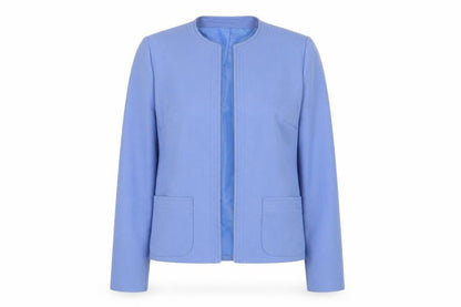 Dereta Womens Blue Jacket Blazer Size 12 - Open