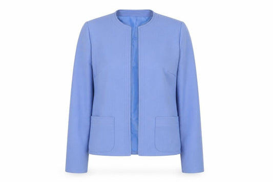 Dereta Womens Blue Jacket Blazer Size 12 - Open