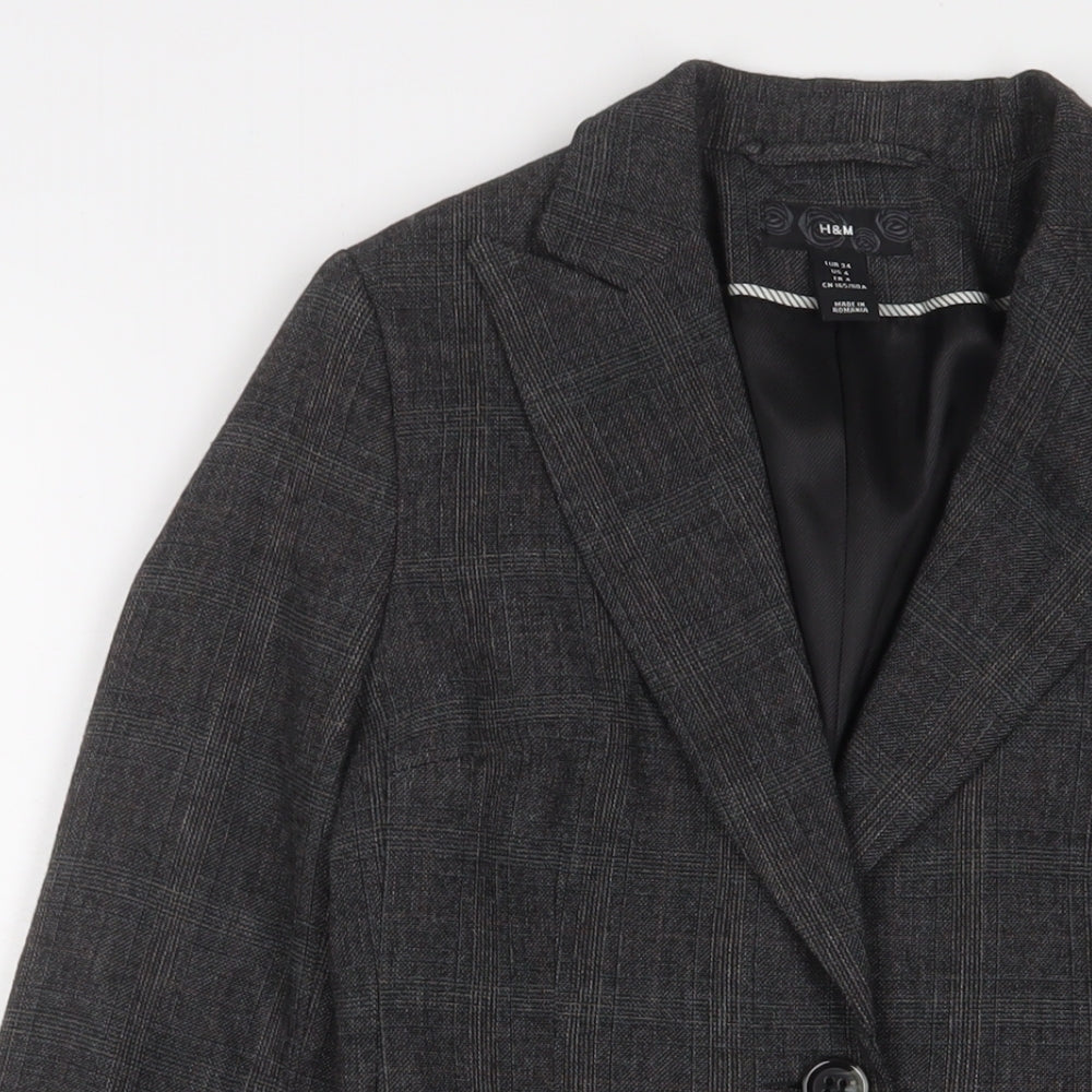 Womens UK Size 6 H&M Grey Jacket