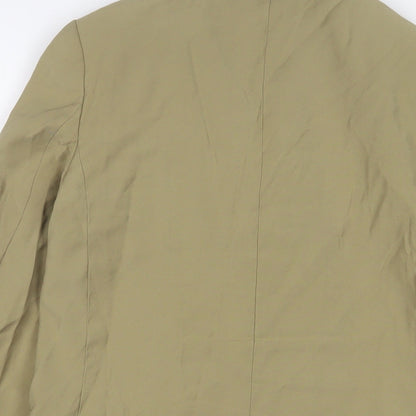 H&M Womens Beige Jacket Blazer Size 6 Button