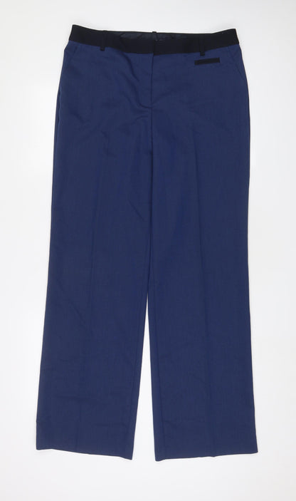 Womens UK Size 14 NEXT Regular Fit  Blue Trousers