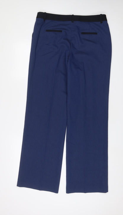 Womens UK Size 14 NEXT Regular Fit  Blue Trousers