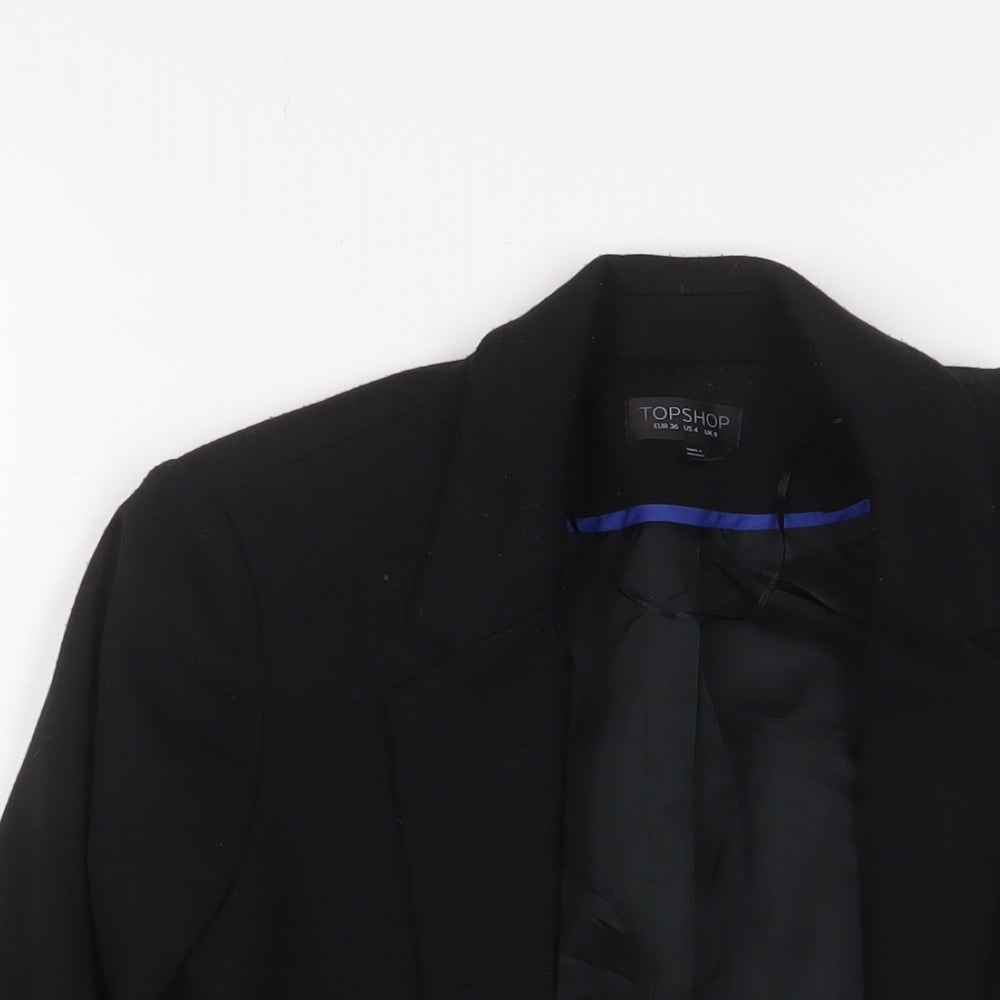 Womens UK Size 8 Topshop Black Jacket