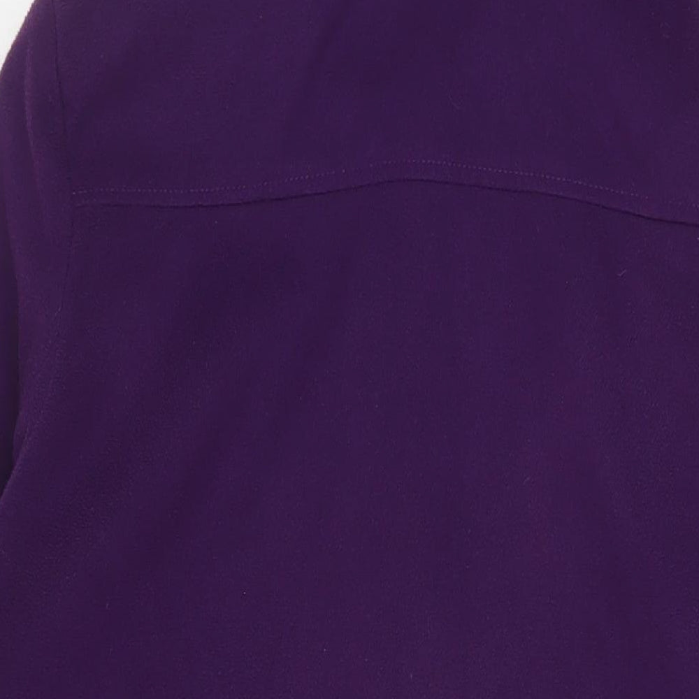Almond Bay Womens Purple Overcoat Coat Size 14 Button