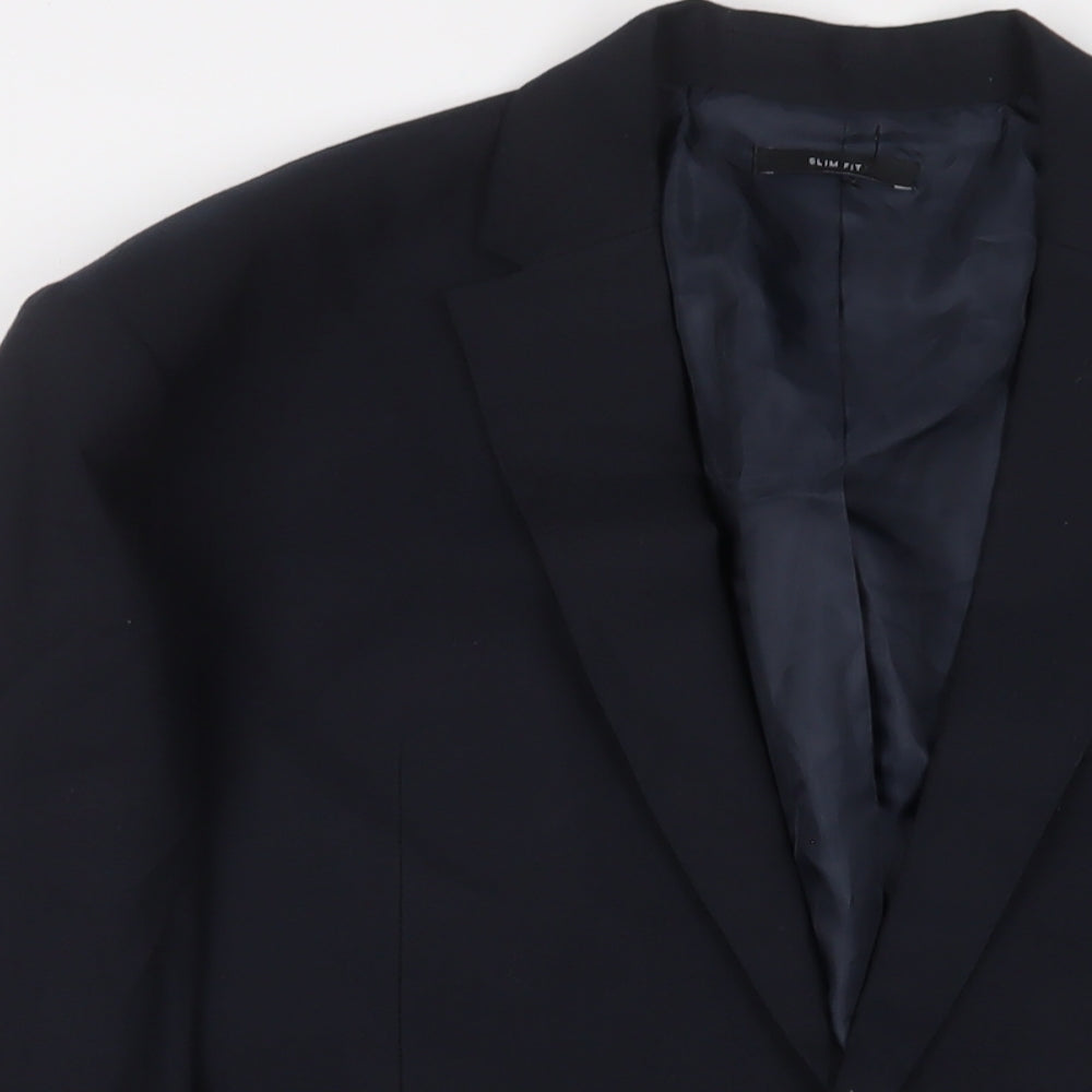 Mens UK Size 44 New Look Regular Blue Suit Jacket