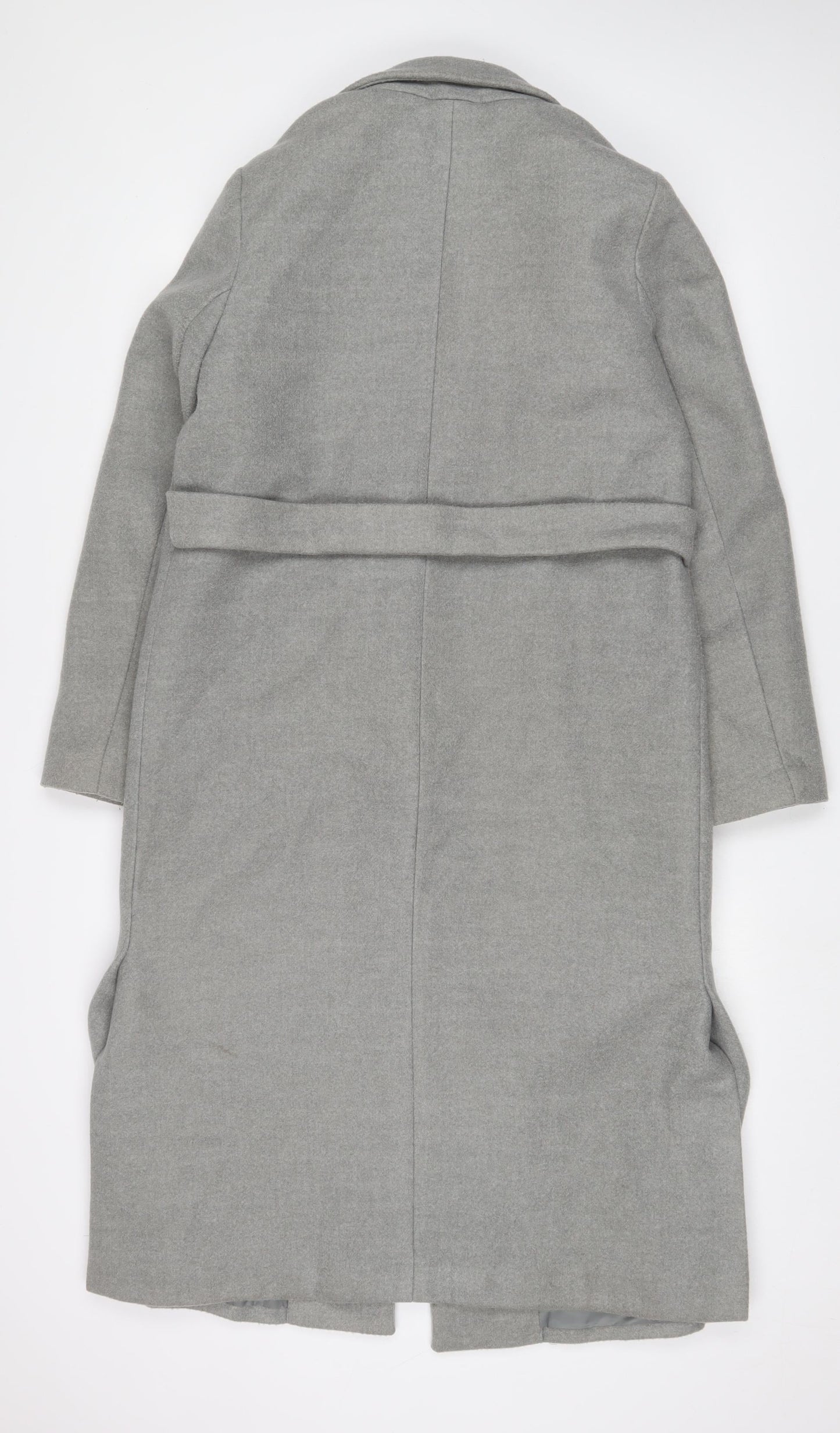 Womens UK Size 12 New Look Grey Overcoat