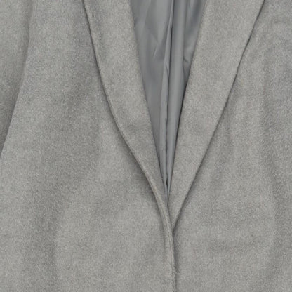 Womens UK Size 12 New Look Grey Overcoat