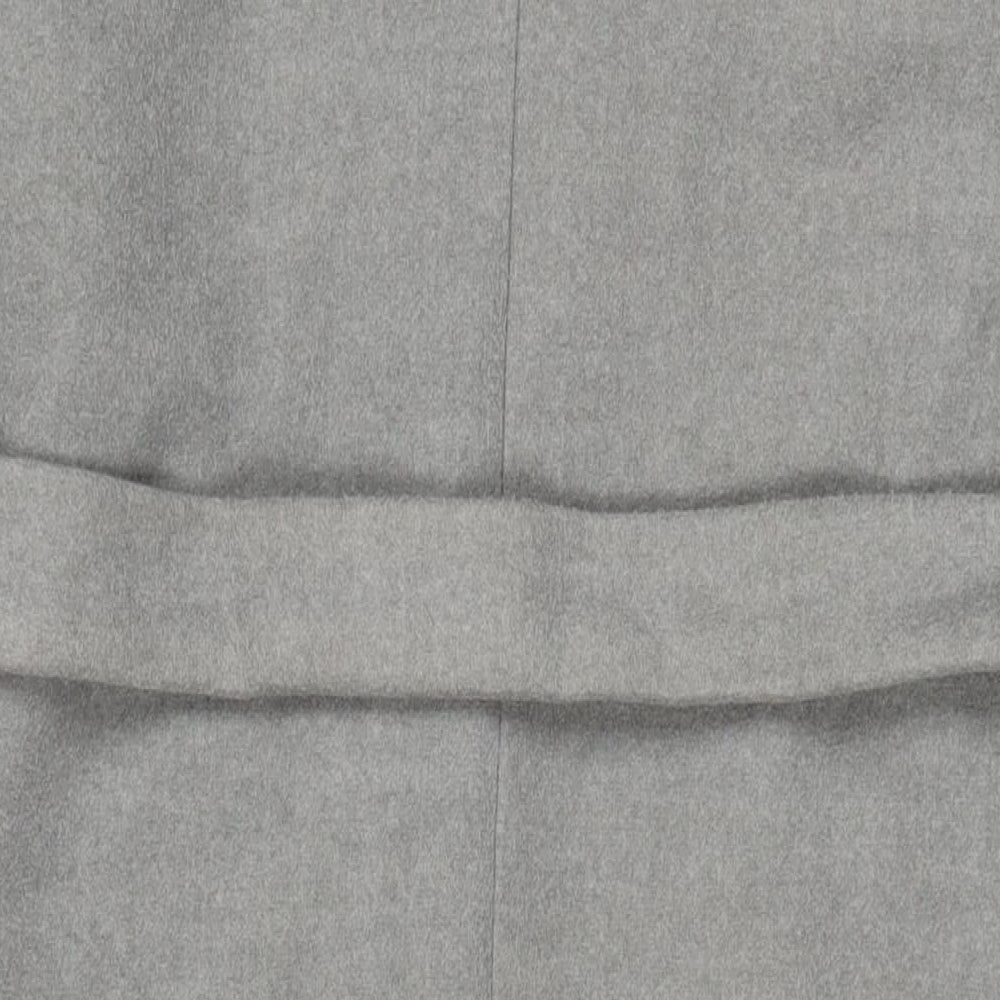 Womens UK Size 12 New Look Grey Overcoat