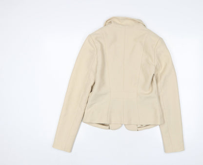 Love 21 Womens Beige Jacket Blazer Size XS Hook & Eye