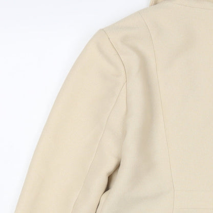 Love 21 Womens Beige Jacket Blazer Size XS Hook & Eye