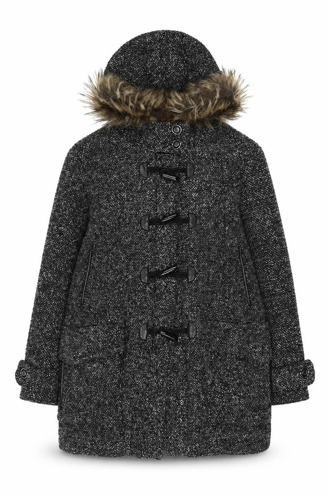 Womens UK Size 14 QED London Grey Overcoat