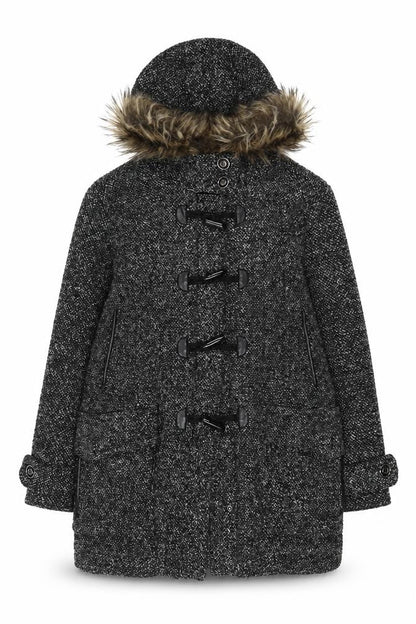 Womens UK Size 14 QED London Grey Overcoat