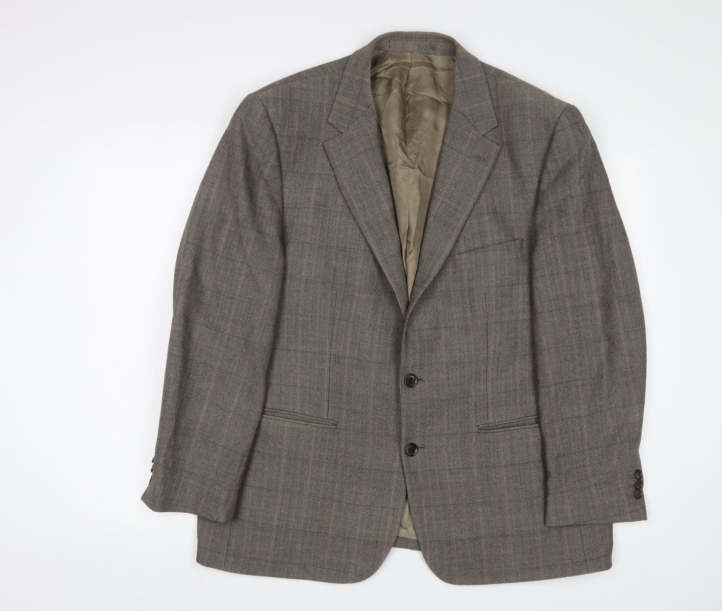 Mens UK Size 46 Wellington Regular Brown Suit Jacket