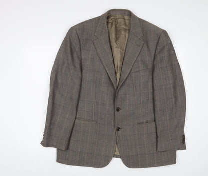 Mens UK Size 46 Wellington Regular Brown Suit Jacket