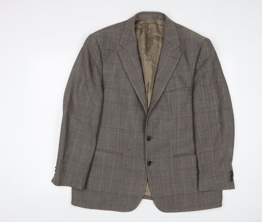 Mens UK Size 46 Wellington Regular Brown Suit Jacket