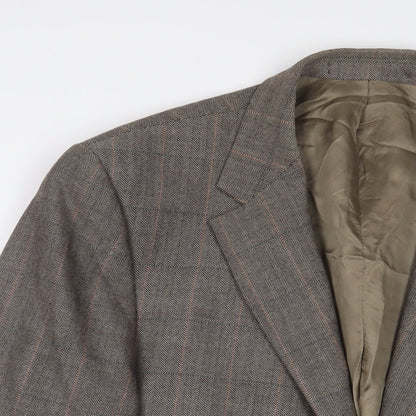 Mens UK Size 46 Wellington Regular Brown Suit Jacket