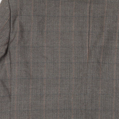 Mens UK Size 46 Wellington Regular Brown Suit Jacket