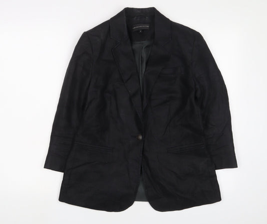 Limited Collection Womens Black Jacket Blazer Size 12 Button
