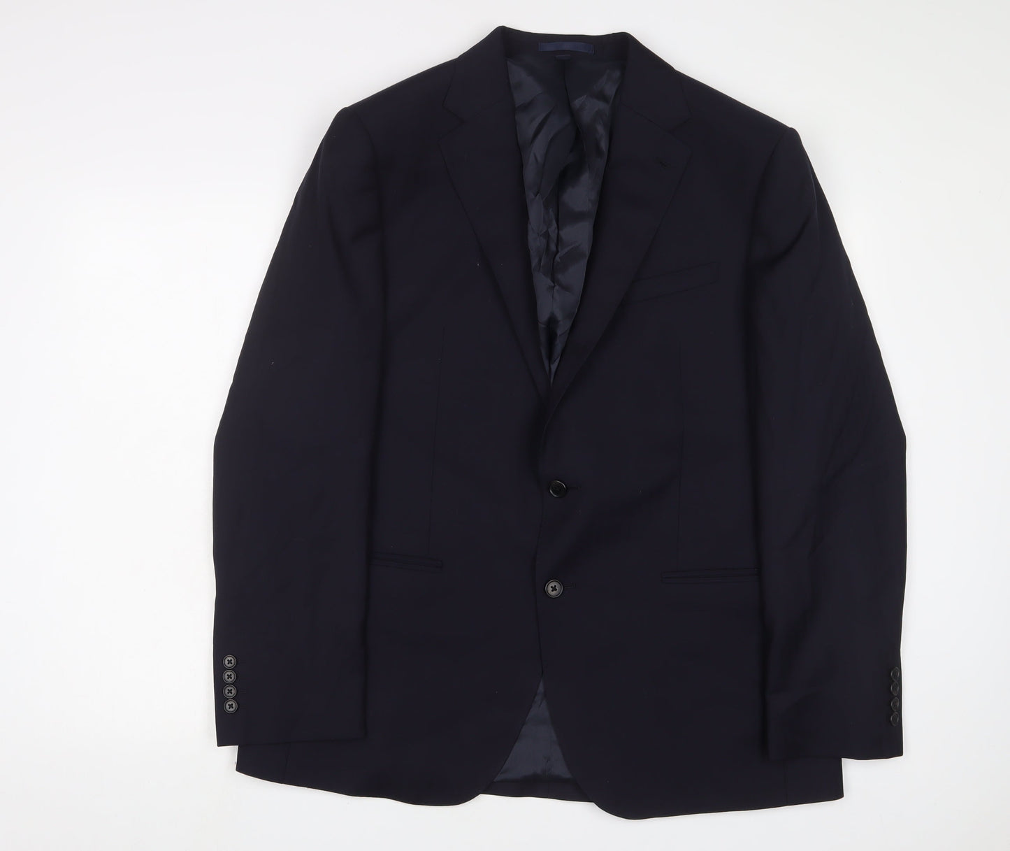 Mens UK Size 42 Marks and Spencer Regular Blue Suit Jacket
