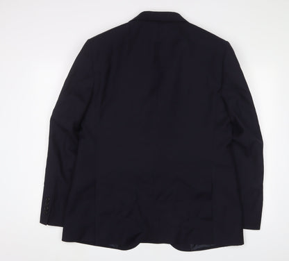 Mens UK Size 42 Marks and Spencer Regular Blue Suit Jacket