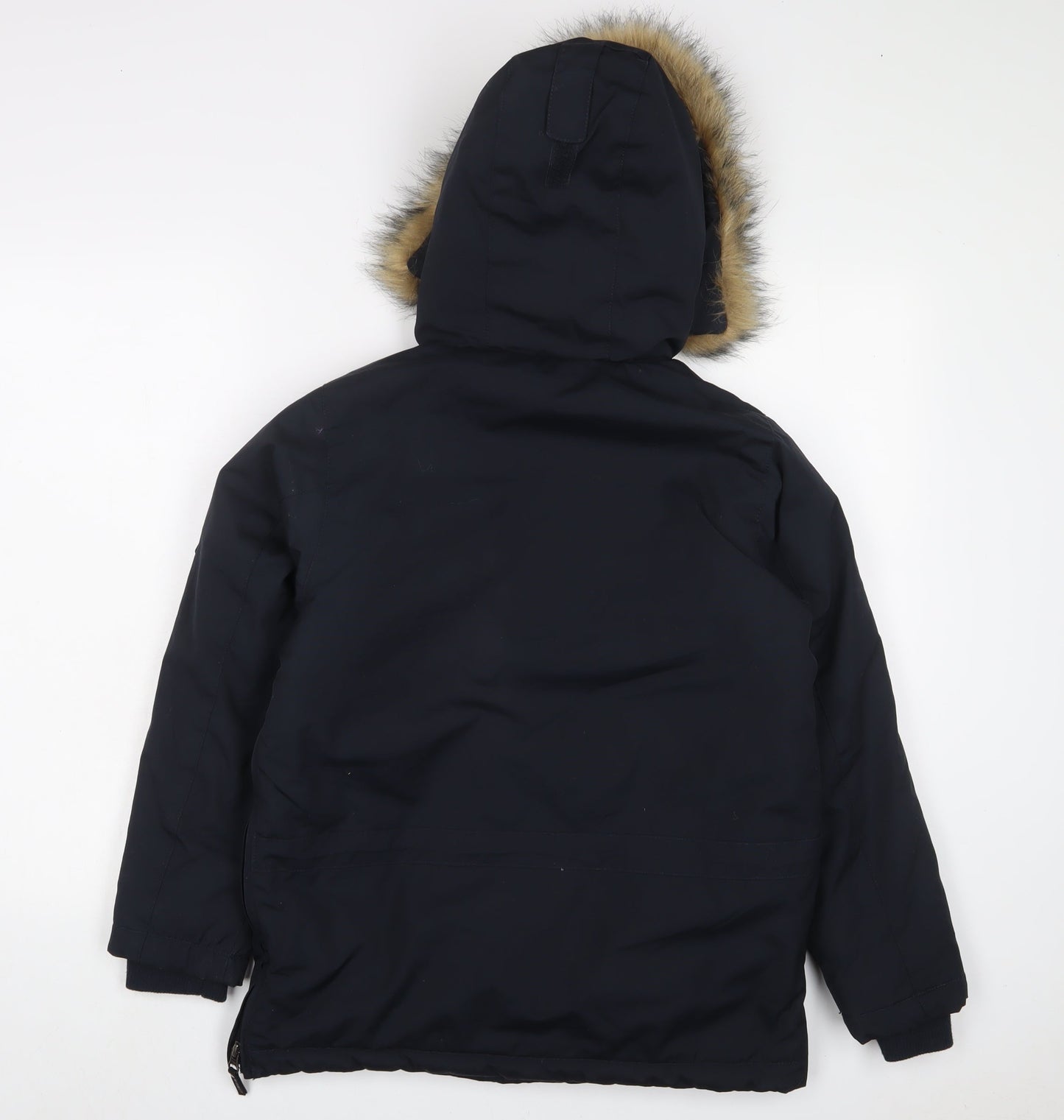 McKINLEY Boys Blue Anorak Jacket Size 12 Years Zip - Logo, Embroidered