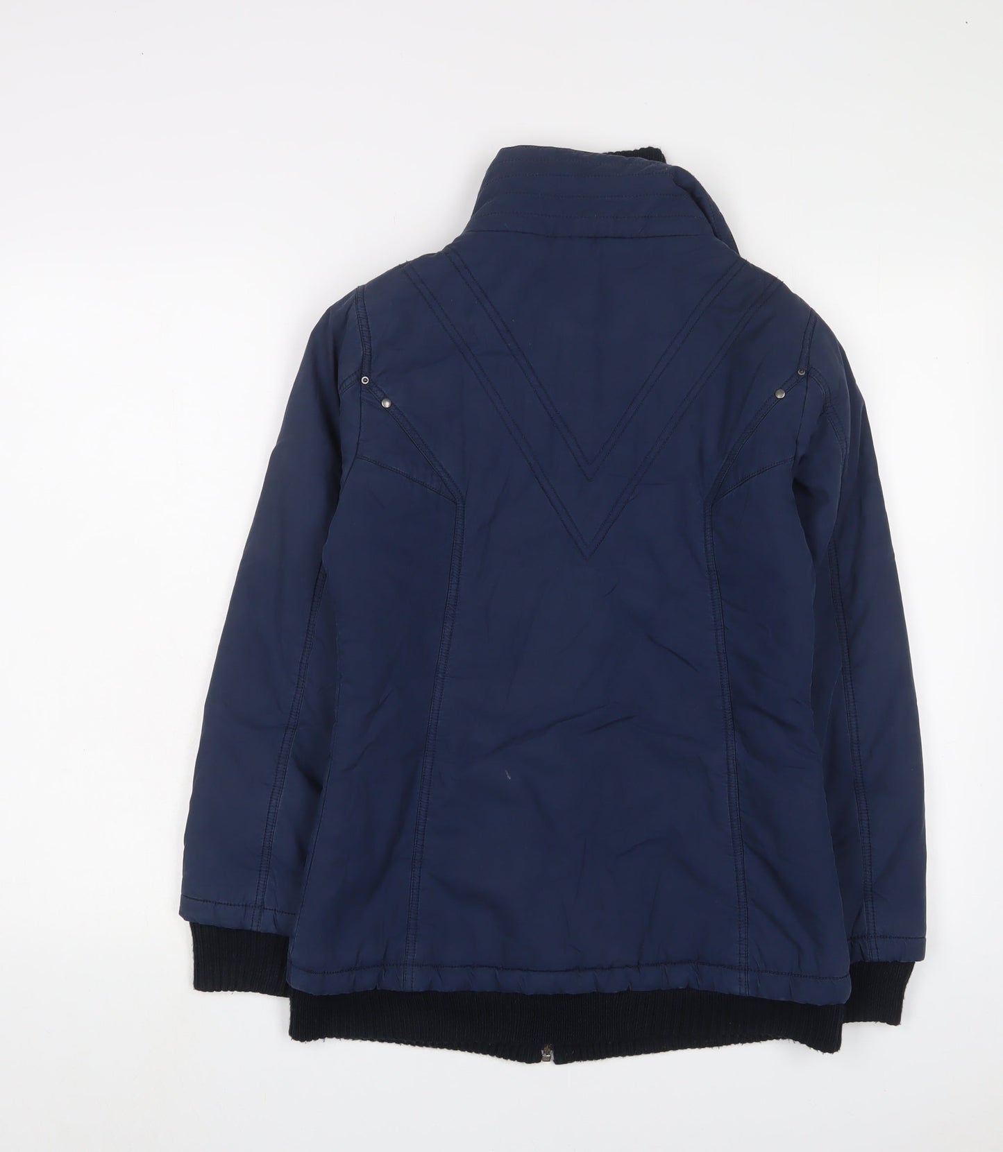 Madame Womens Blue Jacket Size 8 Zip