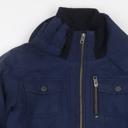 Madame Womens Blue Jacket Size 8 Zip
