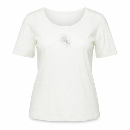 Womens UK Size M Olsen Ivory Basic T-Shirt