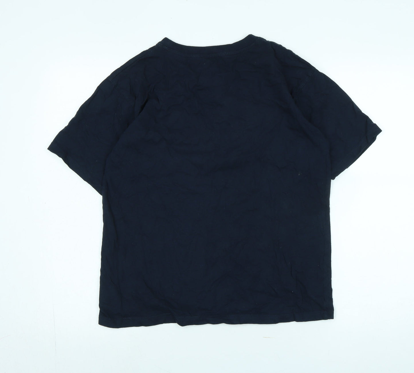 Donnay Boys Blue Cotton Basic T-Shirt Size 13-14 Years Crew Neck - Logo