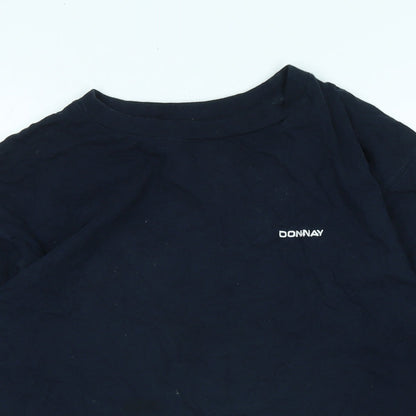 Donnay Boys Blue Cotton Basic T-Shirt Size 13-14 Years Crew Neck - Logo