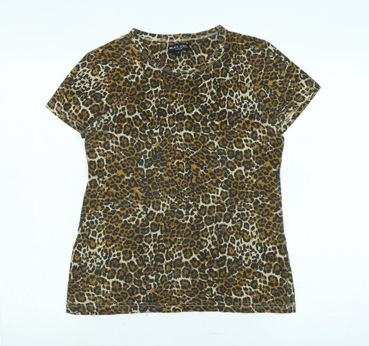 Womens UK Size S Brave Soul Multicoloured Basic T-Shirt