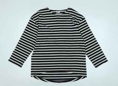 Womens UK Size XS kin Black Jersey T-Shirt