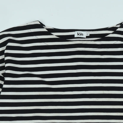 Womens UK Size XS kin Black Jersey T-Shirt