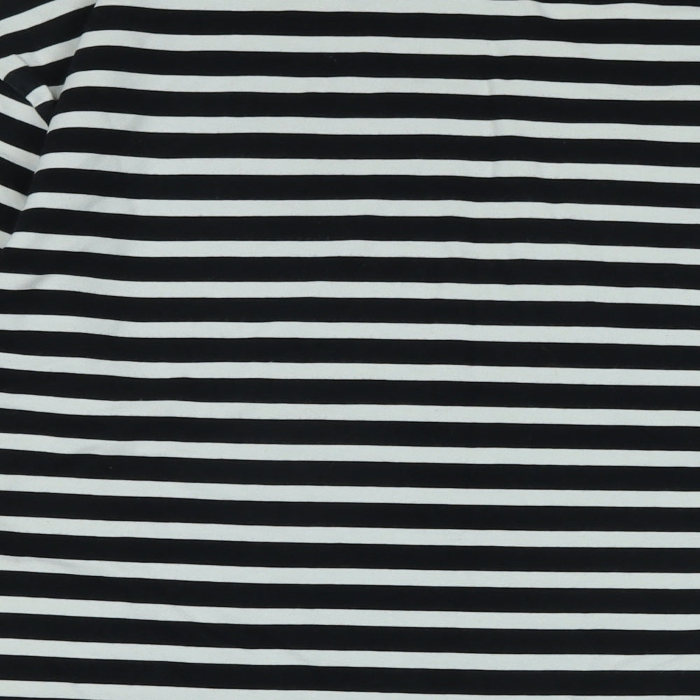 Womens UK Size XS kin Black Jersey T-Shirt