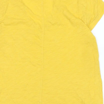 Womens UK Size S Gap Yellow Basic T-Shirt