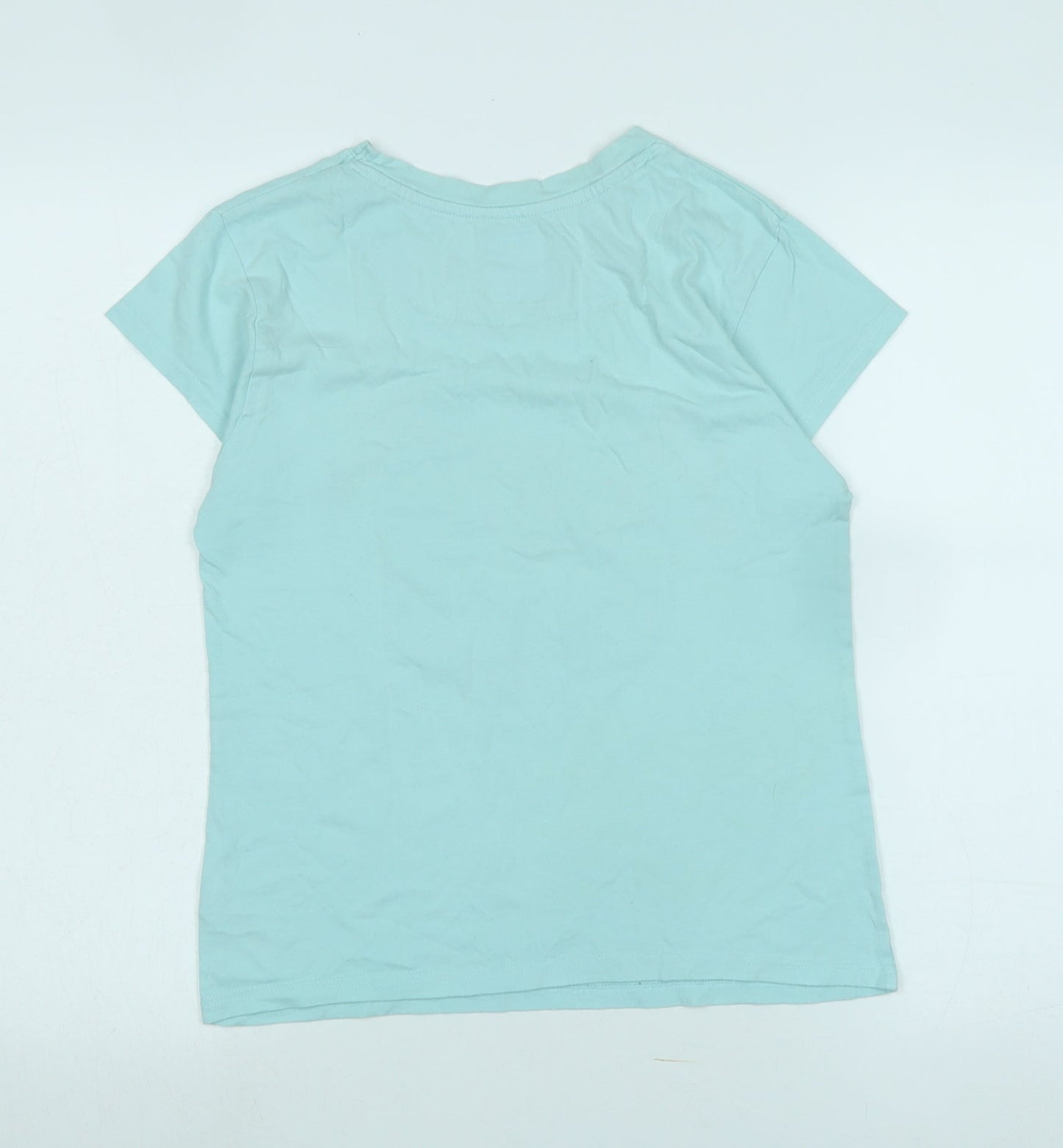 Womens UK Size XS Friends Blue Basic T-Shirt