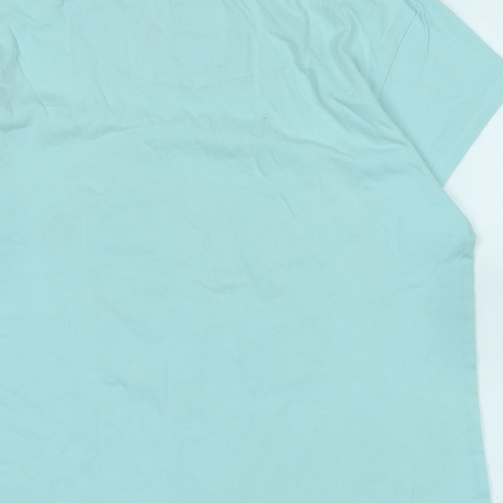Womens UK Size XS Friends Blue Basic T-Shirt