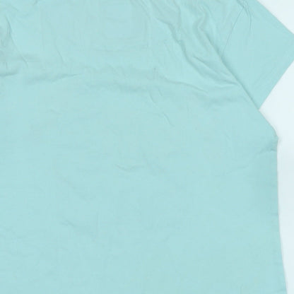 Womens UK Size XS Friends Blue Basic T-Shirt