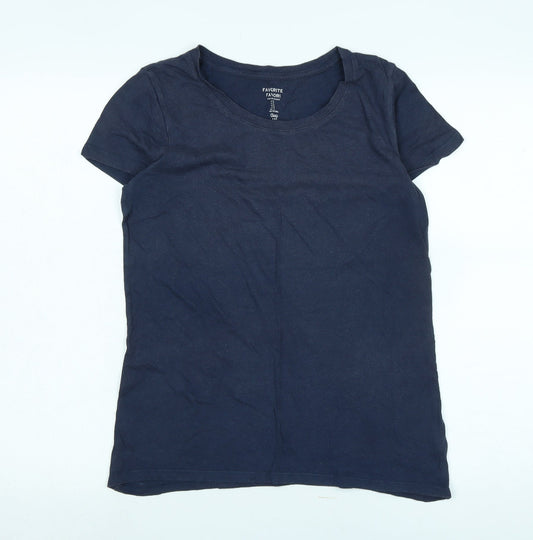 Womens UK Size M Gap Blue Basic T-Shirt