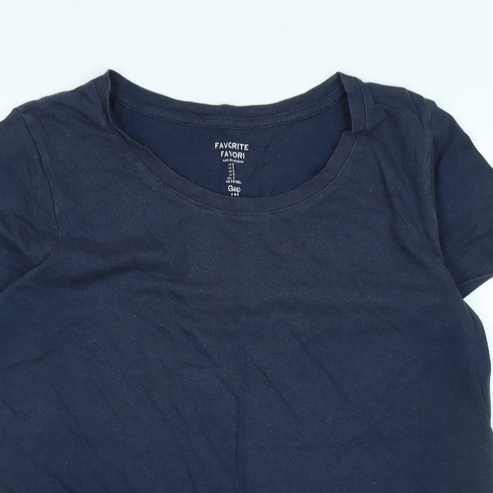 Womens UK Size M Gap Blue Basic T-Shirt