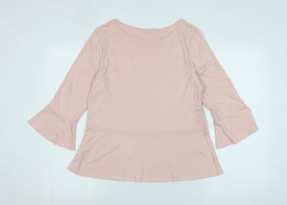 Womens UK Size 12 Betty Barclay Pink Basic Blouse