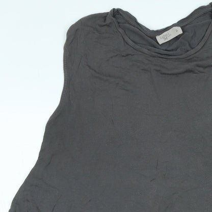 Womens UK Size L Label Lab Grey Tunic T-Shirt