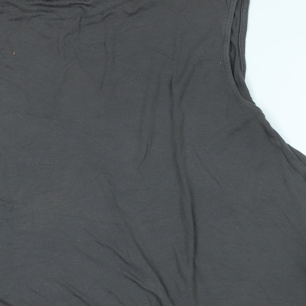 Womens UK Size L Label Lab Grey Tunic T-Shirt
