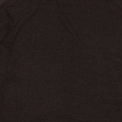 Perry Ellis Mens Brown Crew Neck Acrylic Pullover Jumper Size M Long Sleeve - Logo