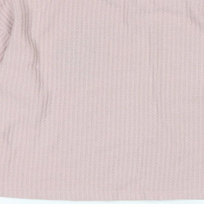 Disney Womens Pink Crew Neck Polyester Pullover Jumper Size XS - Logo - Thumper
