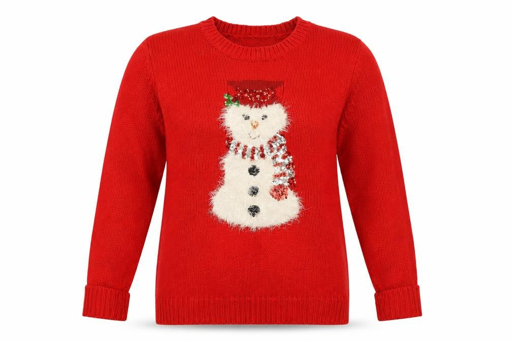 Womens UK Size M First Avenue Red Pullover Jumper